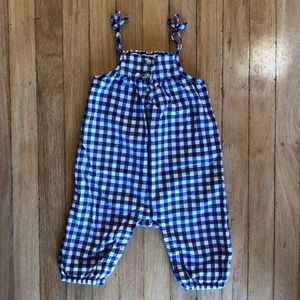 Baby Gap blue gingham One Piece